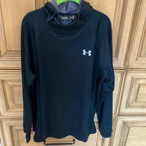 Men's Under Armour Rival Box Logo Pocket Fleece Hoodie, Sz XL